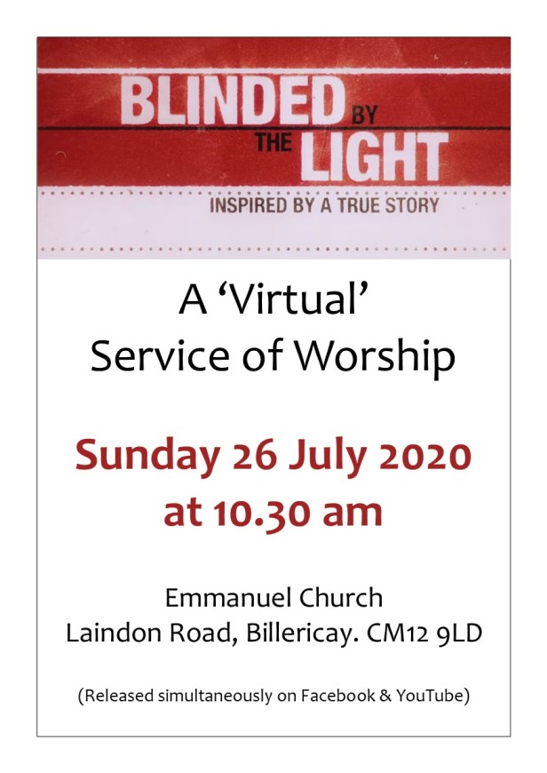 Virtual Worship Sunday 26 July 2020